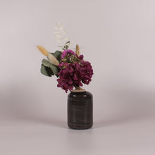 Load image into Gallery viewer, Mini Dried flower bunch and Pottery Vase
