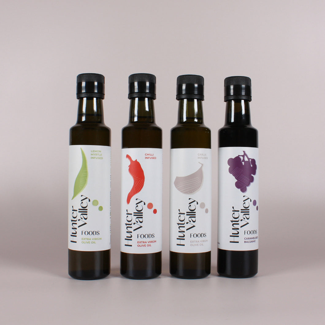 Hunter Valley Foods Oil and Balsamic - 4 Pack